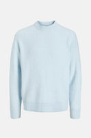 Pull met ronde hals - blauw