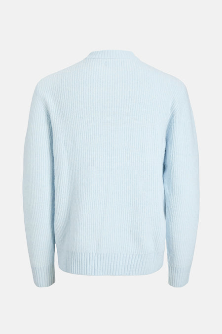 Pull met ronde hals - blauw