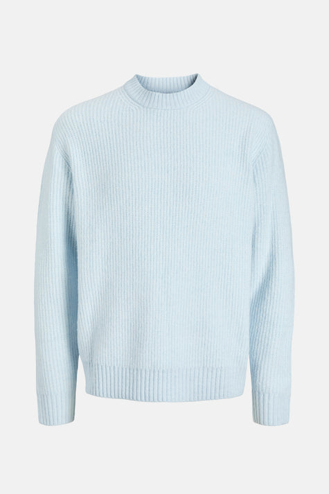 Pull met ronde hals - blauw