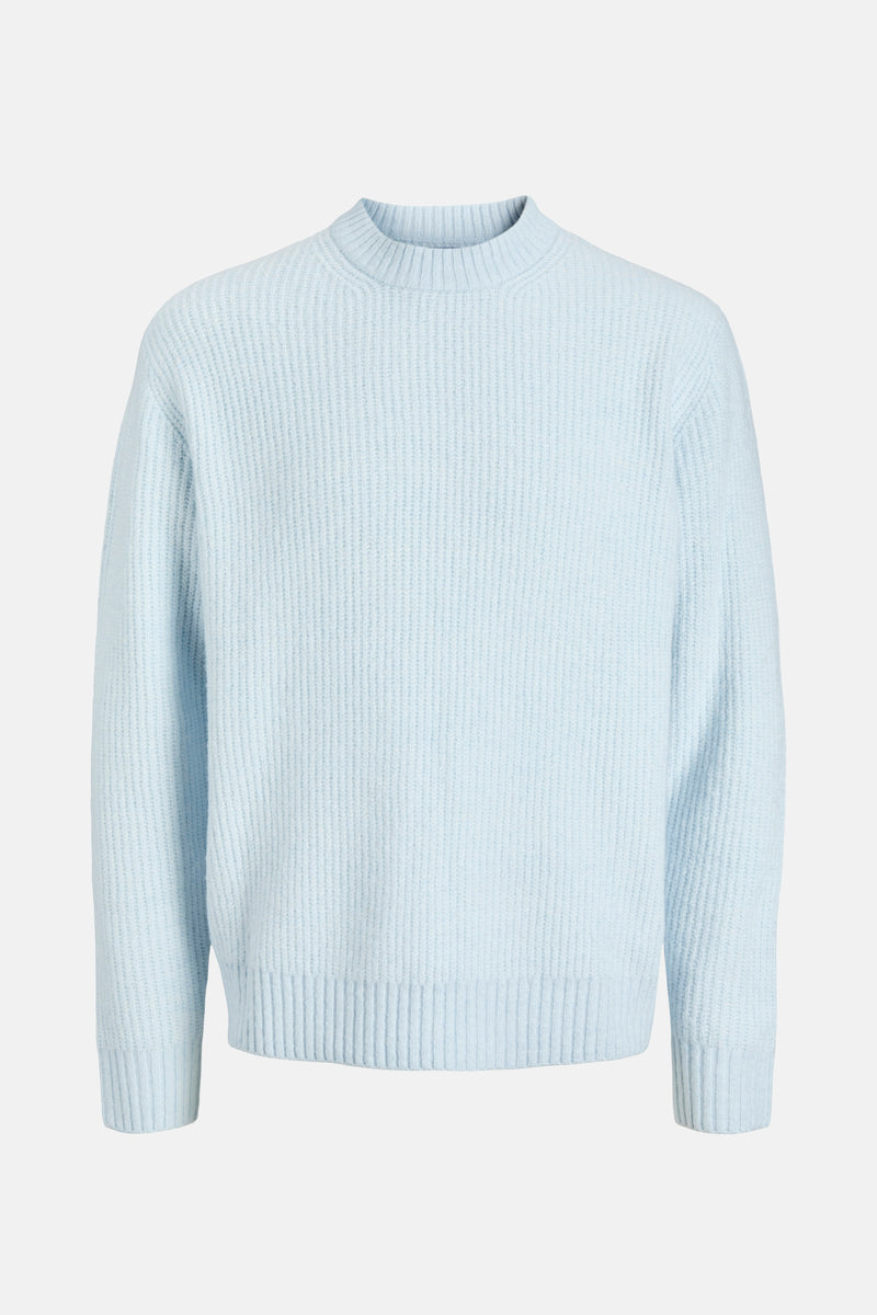 Pull met ronde hals - blauw