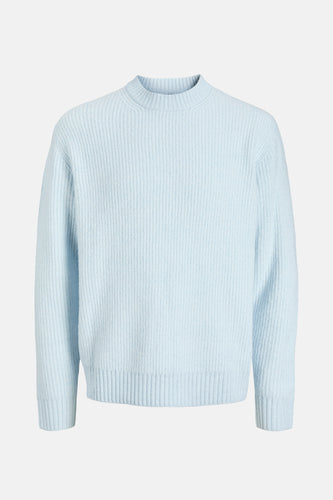 Pull à col rond - bleu