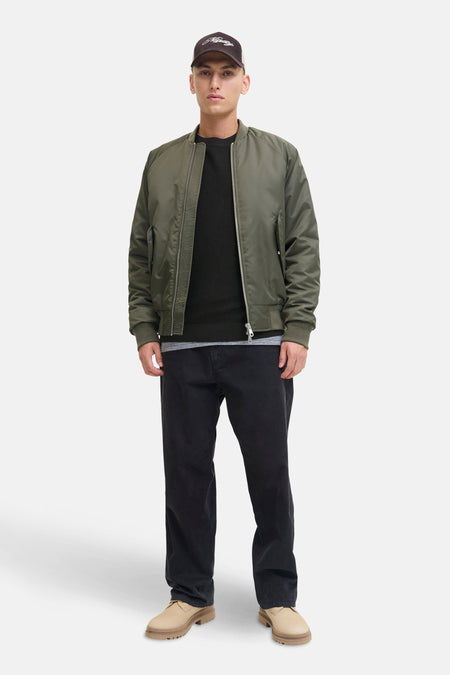 Pull met ronde hals - zwart