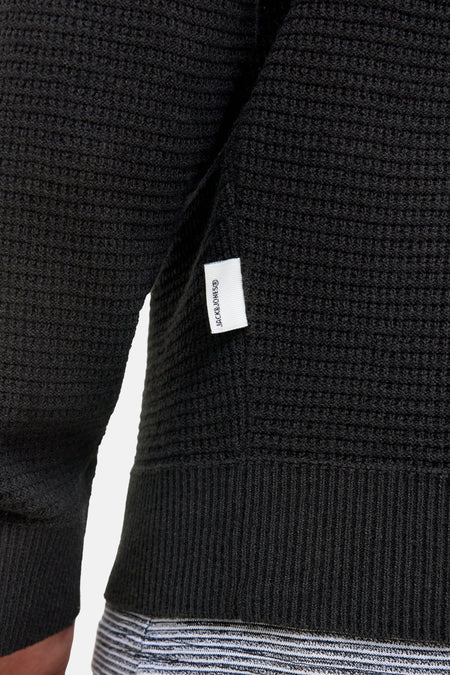 Pull met ronde hals - zwart