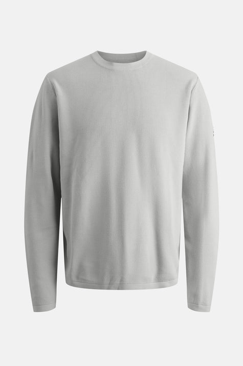 Pull met ronde hals - grijs