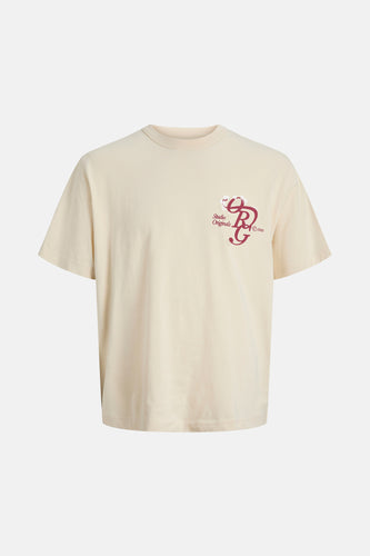 T-shirt à manches courtes - Écru - ORIGINALS BY JACK & JONES