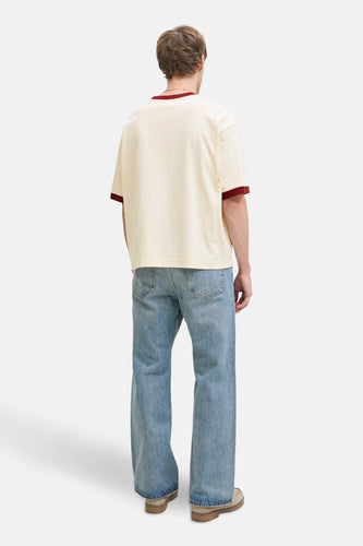 T-shirt met korte mouwen - Ecru - ORIGINALS BY JACK & JONES