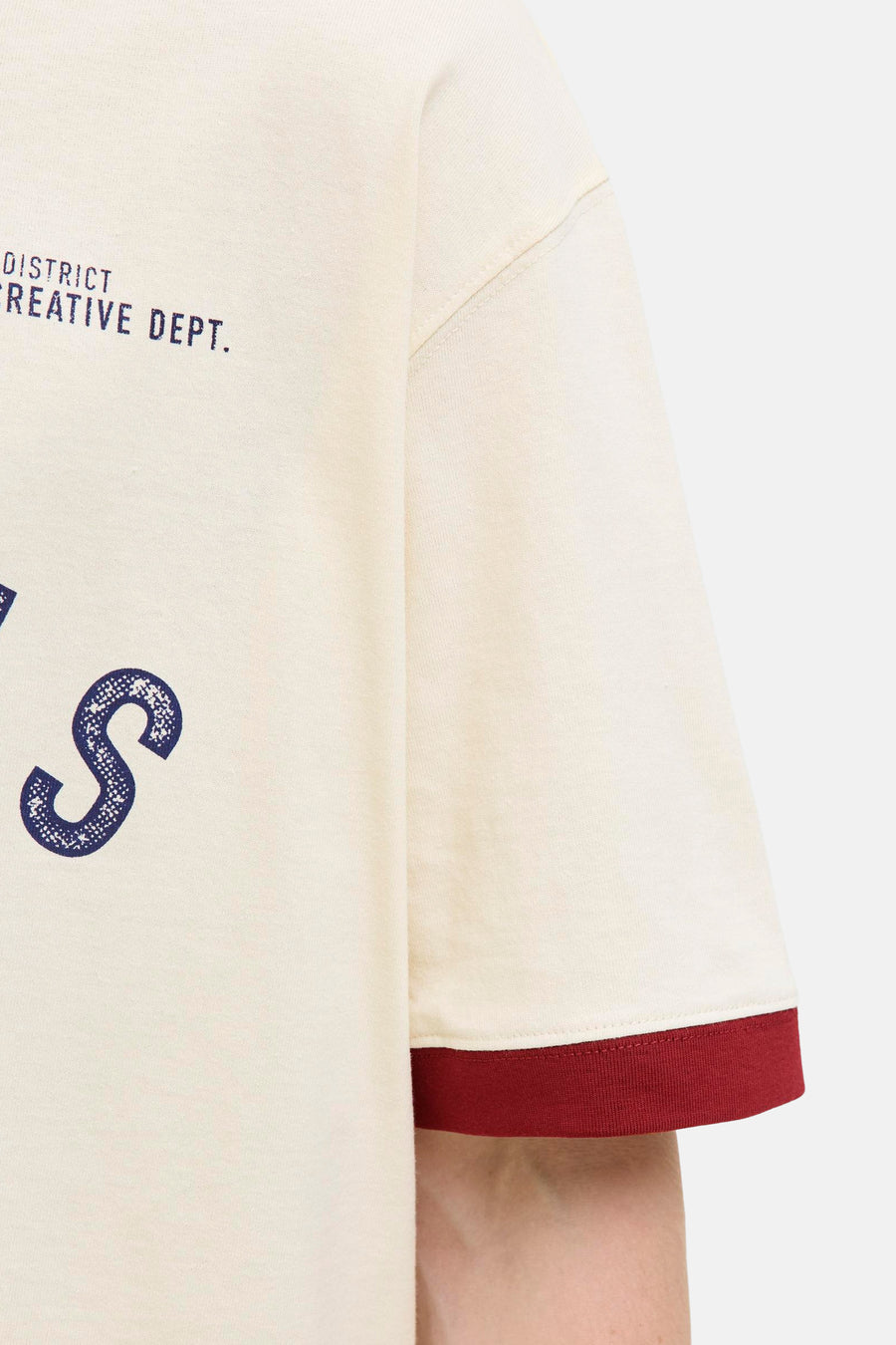 T-shirt met korte mouwen - Ecru - ORIGINALS BY JACK & JONES