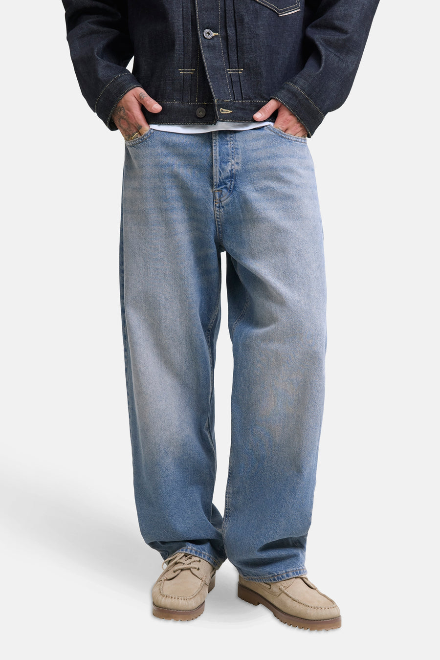 Jeans wide mid blue denim - JACK & JONES JEANS INTELLIGENCE - JACK & JONES JEANS INTELLIGENCE