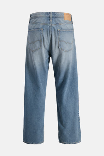 Jean en denim bleu large modèle de JACK & JONES JEANS INTELLIGENCE, vue arrière.