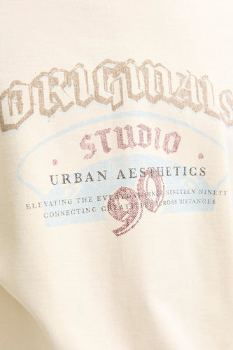 Sweat - beige - ORIGINALS BY JACK & JONES