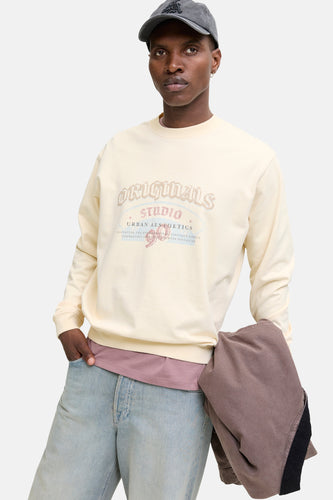 Sweat - beige - ORIGINALS BY JACK & JONES