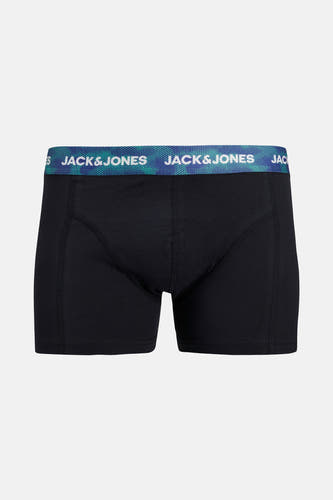 Boxer short bleu marine d'ACCESSORIES BY JACK & JONES, avec une ceinture élastique à logo.