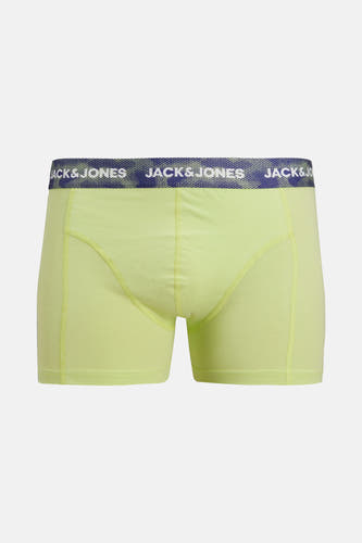 Gele boxershort van ACCESSORIES BY JACK & JONES, met een elastische tailleband met logo.
