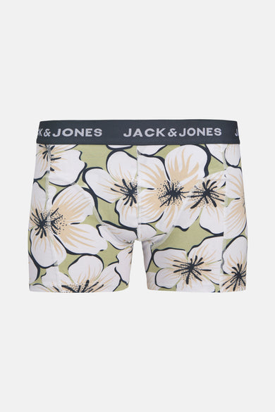 Veelkleurige boxershort van ACCESSORIES BY JACK & JONES, met een bloemmotief.