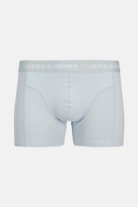 Boxershort de couleur bleu clair de Jack & Jones avec ce taille élastique et logo marque marque.