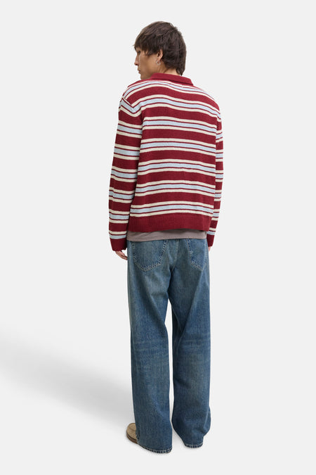Pull col V Rouge - ORIGINALS BY JACK & JONES