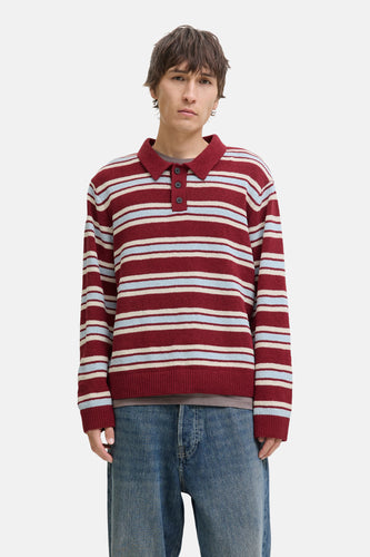Trui met V-hals rood - ORIGINALS BY JACK & JONES - ORIGINALS BY JACK & JONES