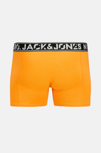 Oranje boxershort van ACCESSORIES BY JACK & JONES, met elastische tailleband met logo.