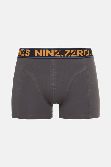 Grijze boxershort van ACCESSORIES BY JACK & JONES, met een elastische band met logo.