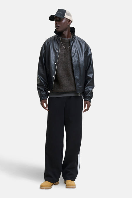 Pull met ronde hals - grijs