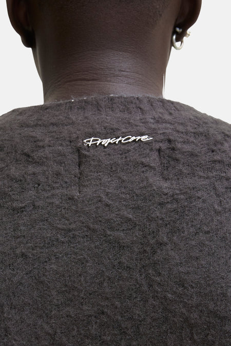 Pull met ronde hals - grijs