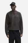 Pull met ronde hals - grijs