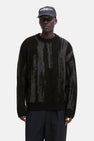 Pull met ronde hals - zwart