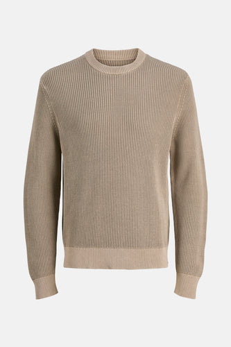 Pull à col rond - beige - CORE BY JACK & JONES