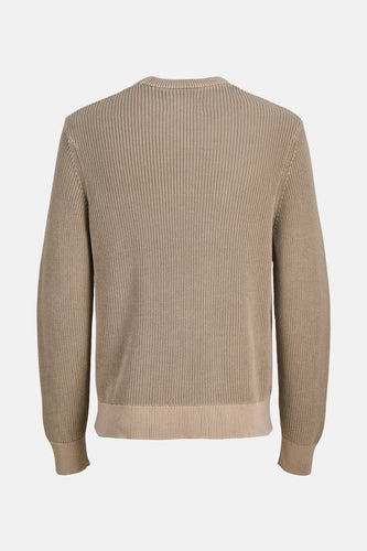 Pull à col rond - beige - CORE BY JACK & JONES