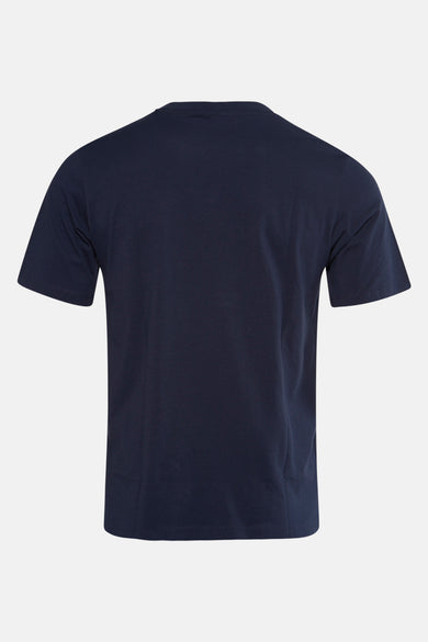 Blauw T-shirt met korte mouwen van CORE BY JACK & JONES, achterkant weergegeven.
