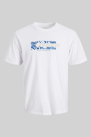T-shirt (korte mouwen) Wit - ORIGINALS BY JACK & JONES