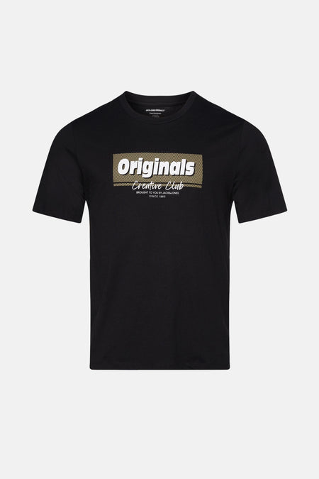 T-shirt (korte mouwen) Zwart - ORIGINALS BY JACK & JONES