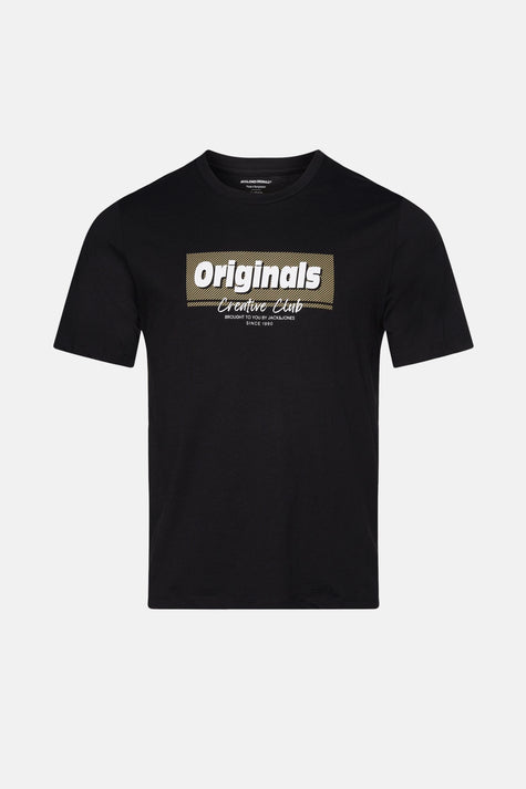 T-shirt (korte mouwen) Zwart - ORIGINALS BY JACK & JONES