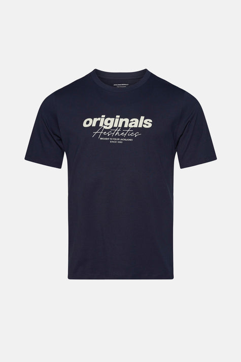 T-shirt (korte mouwen) Blauw - ORIGINALS BY JACK & JONES