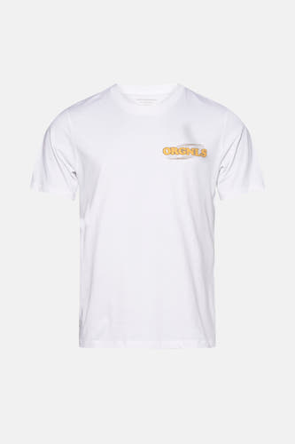 Wit T-shirt met korte mouwen van ORIGINALS BY JACK & JONES, met een grafische print op de borst.