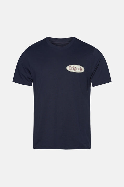 T-shirt (korte mouwen) Blauw - ORIGINALS BY JACK & JONES