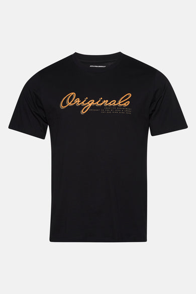 T-shirt (korte mouwen) Zwart - ORIGINALS BY JACK & JONES