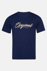 T-shirt (korte mouwen) Blauw - ORIGINALS BY JACK & JONES
