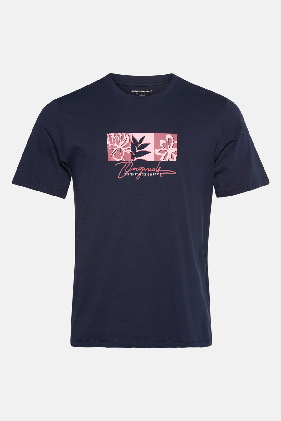 T-shirt met korte mouwen - Donkerblauw - ORIGINALS BY JACK & JONES