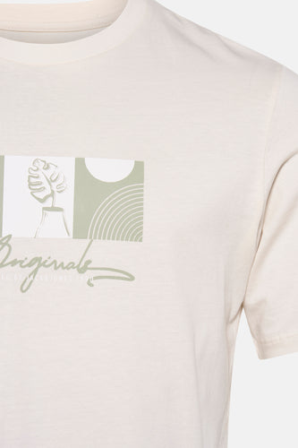 T-shirt met korte mouwen - ecru - ORIGINALS BY JACK & JONES