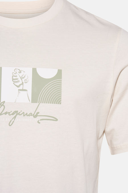 T-shirt met korte mouwen - ecru