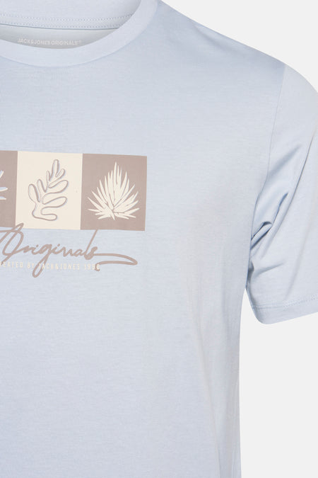 T-shirt (korte mouwen) Blauw - ORIGINALS BY JACK & JONES