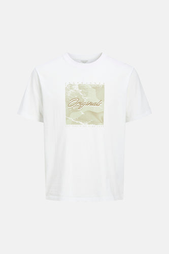 T-shirt à manches courtes - blanc - ORIGINALS BY JACK & JONES