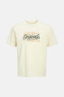 T-shirt (manches courtes) Écru - ORIGINALS BY JACK & JONES