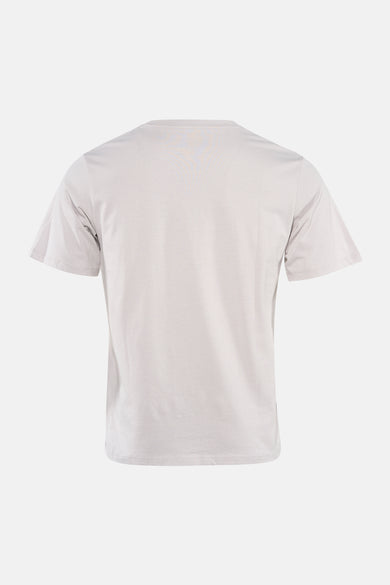 T-shirt gris à manches courtes de CORE BY JACK & JONES, vu de dos, avec un design uni.