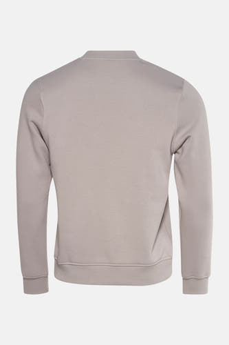Grijze sweater van CORE BY JACK & JONES, achterkant getoond, met ronde hals en geribde boorden.