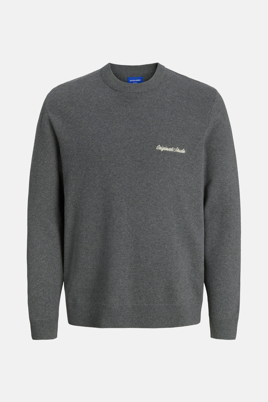 Pull met ronde hals - grijs - ORIGINALS BY JACK & JONES - 1