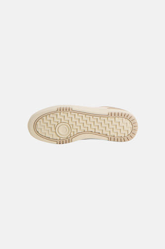 Beige sneakers van ACCESSORIES BY JACK & JONES met een zig-zag profiel op de zool.
