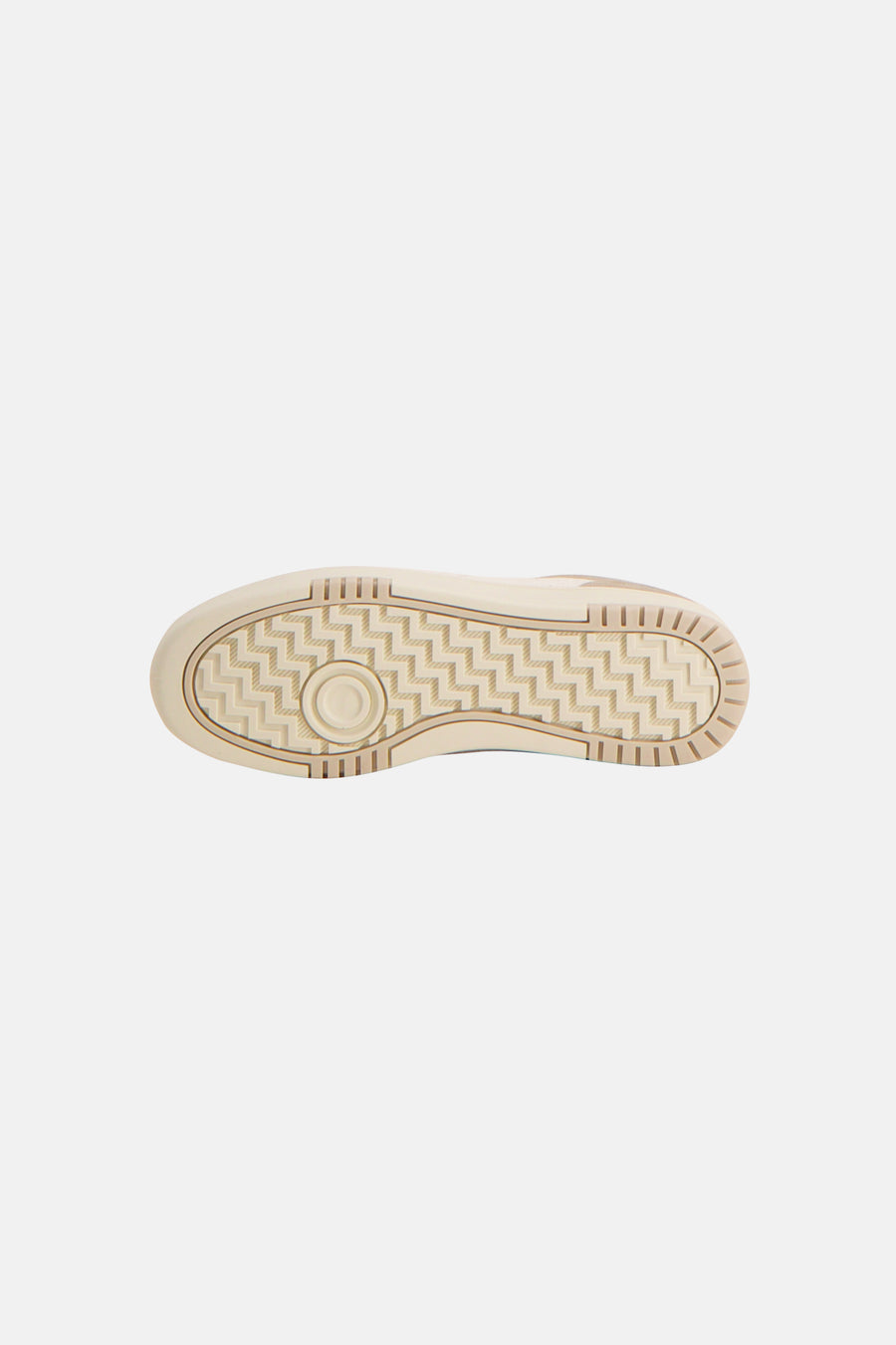 Beige sneakers van ACCESSORIES BY JACK & JONES met een zig-zag profiel op de zool.
