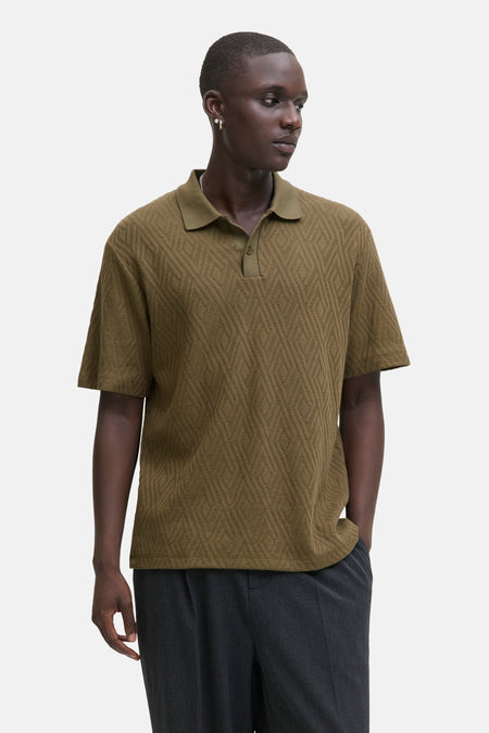 Polo met korte mouwen - Kaki